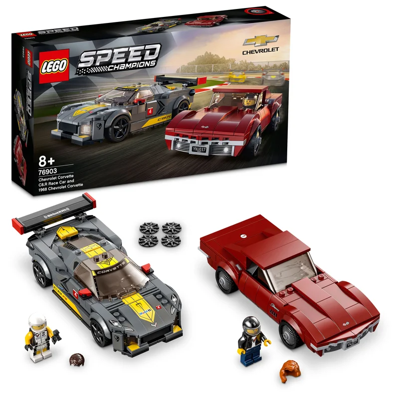 Encouraging imaginative storytelling LEGOLEGO 76903 Speed Champions Chevrolet Corvette C8.R Race Car And 1968 Chevrolet Corvette Encouraging imaginative storytelling LEGOLEGO 76903 Speed Champions Chevrolet Corvette C8.R Race Car And 1968 Chevrolet Corvette