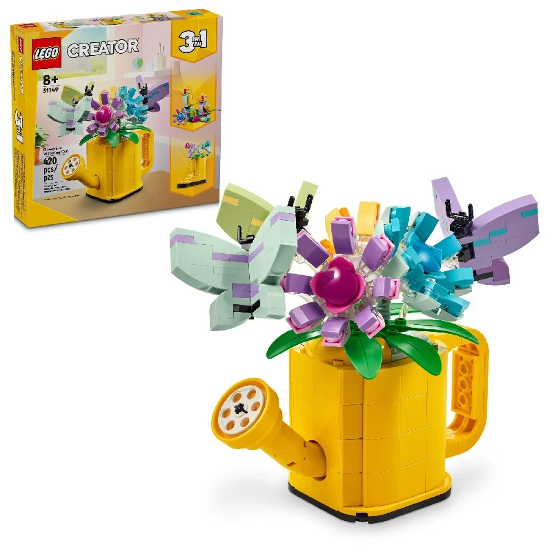Offering endless possibilities LEGOLEGO Creator 3 in 1 Flowers in Watering Can Building Toy 31149