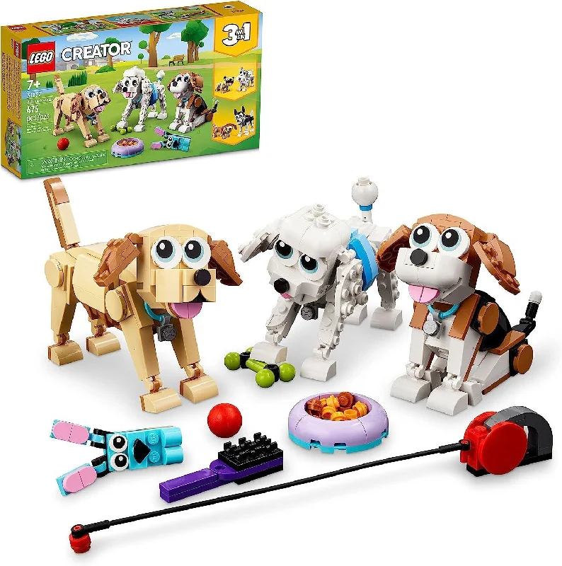 Intricately designed LEGOLEGO CREATOR 3in1 Adorable Dogs Set 31137