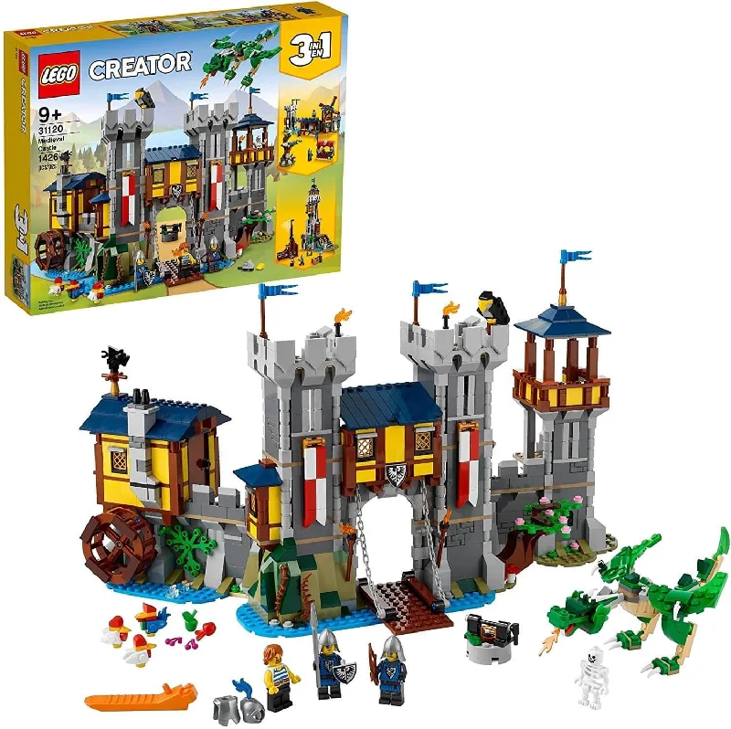 Gender-neutral LEGO toysLEGO CREATOR 3in1 31120 Medieval Castle Building Kit