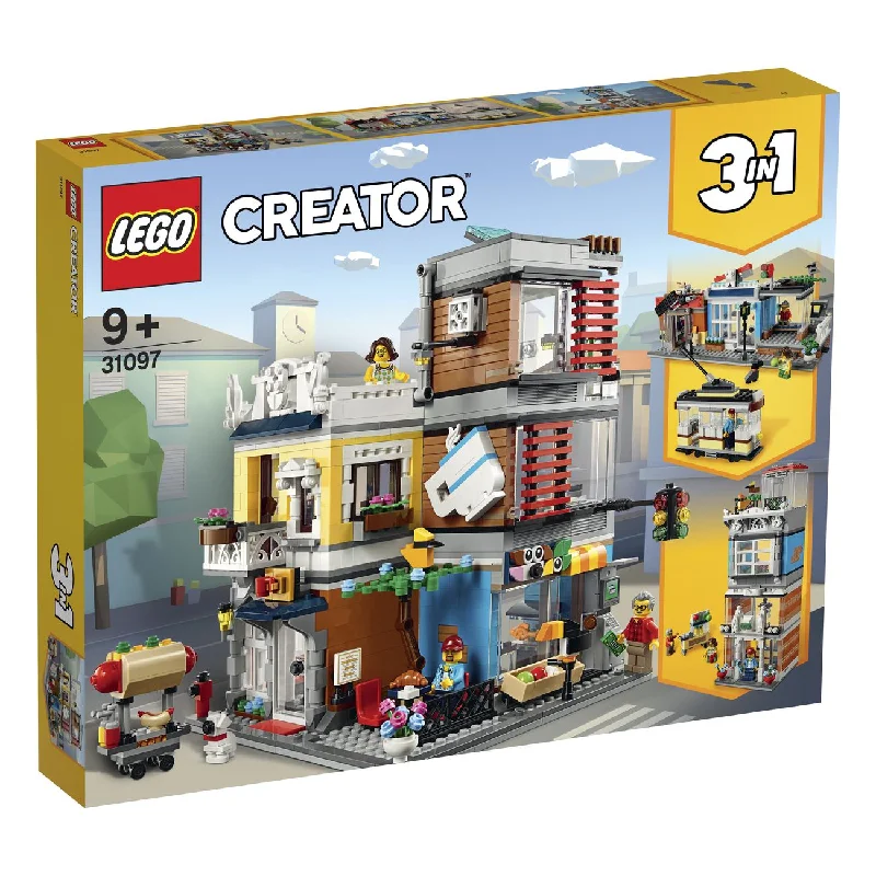 Seamlessly fitting LEGO connectionsLEGO 31097 Creator Townhouse Pet Shop & Cafe