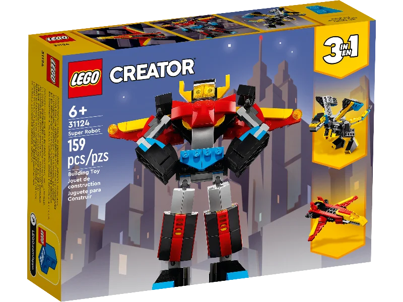 Precisely scaled LEGO miniaturesLEGO® Creator Super Robot 31124