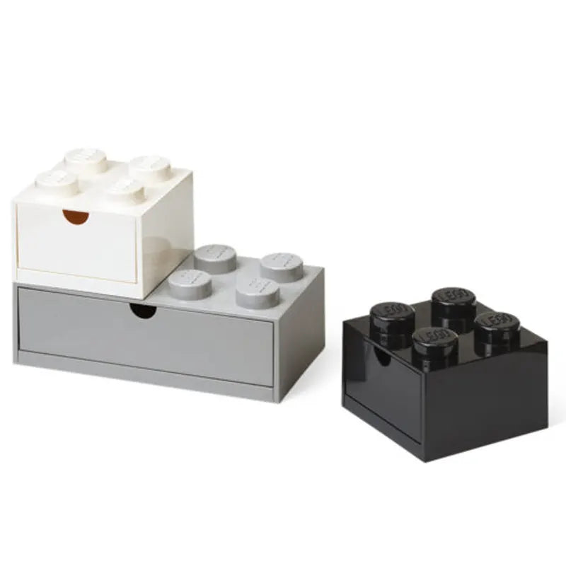 Promoting social skills LEGO playLego - Desk Drawer Set - Black, Grey & White