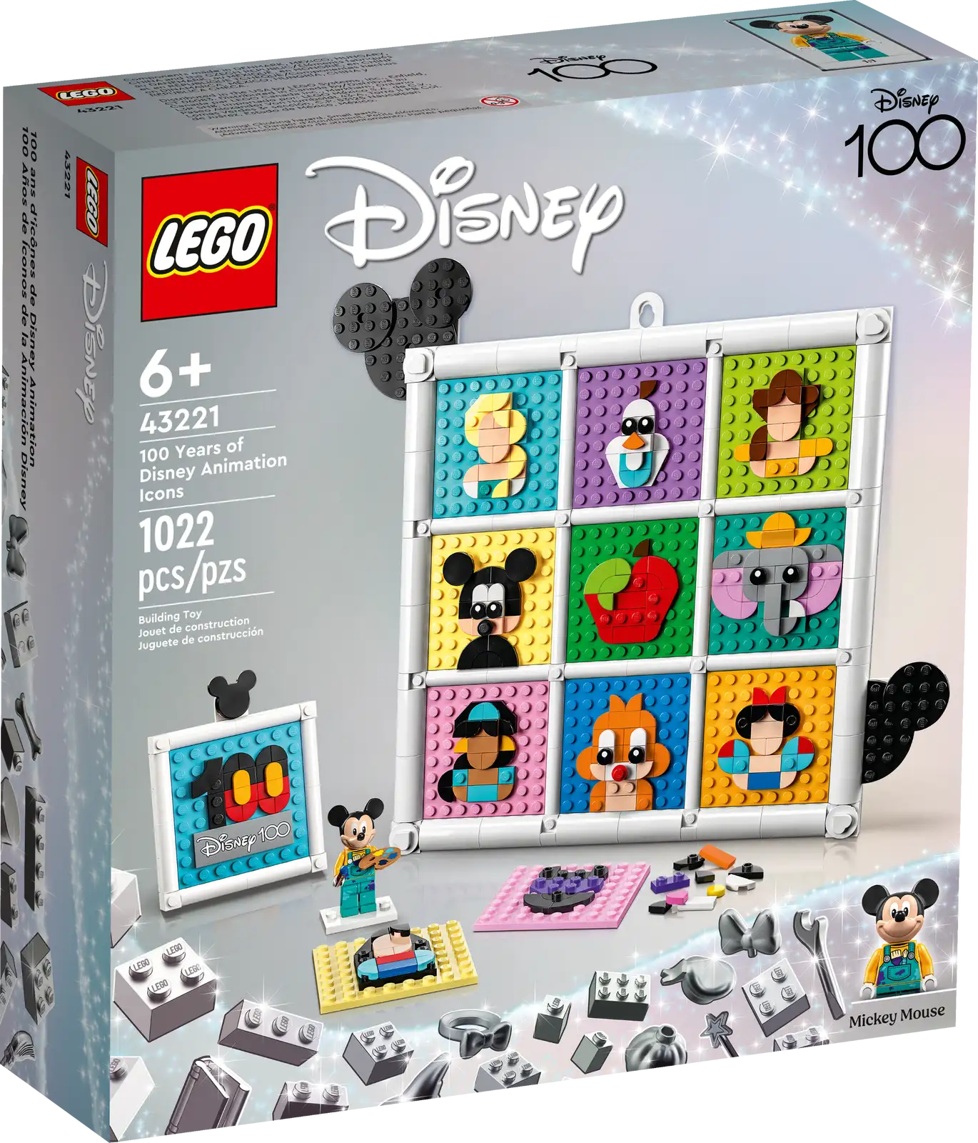 Finely detailed LEGO structuresLEGO® Disney 100 Years of Disney Animation Icons 43221 Finely detailed LEGO structuresLEGO® Disney 100 Years of Disney Animation Icons 43221