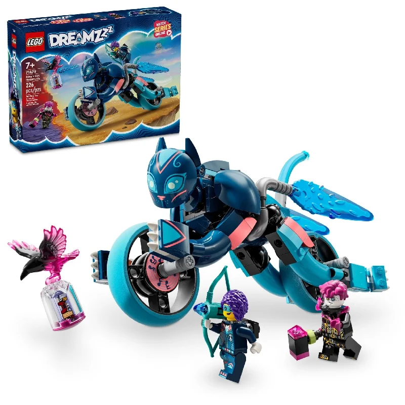 Thematically rich LEGO setsLEGO® DREAMZzz™ Zoey’s Cat Motorcycle Bike Toy 71479