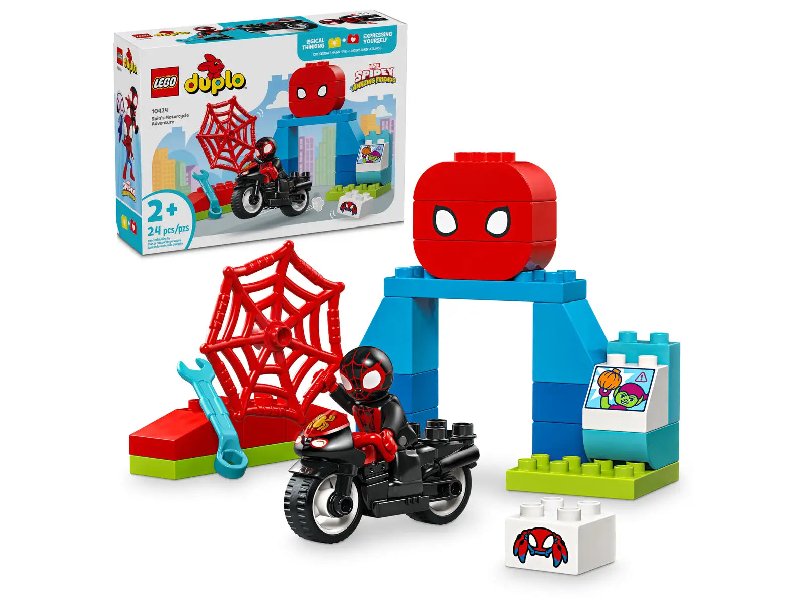 Offering interactive play LEGOLEGO® DUPLO® Spin's Motorcycle Adventure 10424