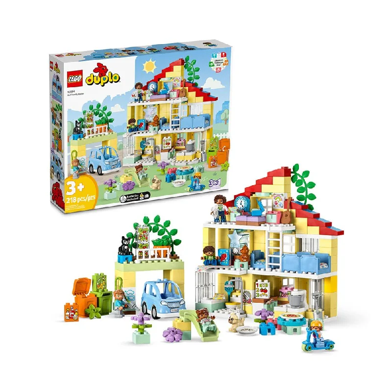 Gender-neutral LEGO toysLEGO DUPLO Town 3in1 Family House 10994 Building Toy Set (218 Pieces) Gender-neutral LEGO toysLEGO DUPLO Town 3in1 Family House 10994 Building Toy Set (218 Pieces)