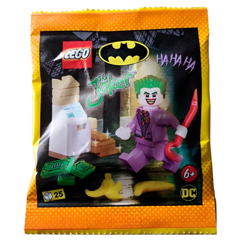Precisely scaled LEGO miniaturesLego - Foil Pack - Lego Batman - Joker Minifigure #212405 Precisely scaled LEGO miniaturesLego - Foil Pack - Lego Batman - Joker Minifigure #212405