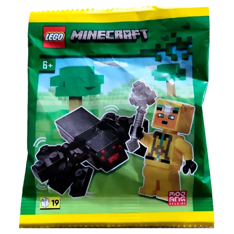 Intricate and intricate LEGO designsLego - Foil Pack - Lego Minecraft - Cave Explorer with Spider #662410 Intricate and intricate LEGO designsLego - Foil Pack - Lego Minecraft - Cave Explorer with Spider #662410