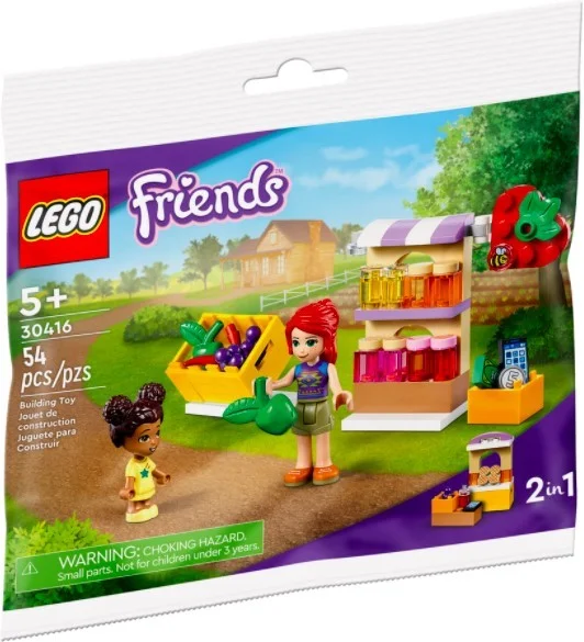 Precisely scaled LEGO miniaturesLEGO® Friends Market Stall 30416
