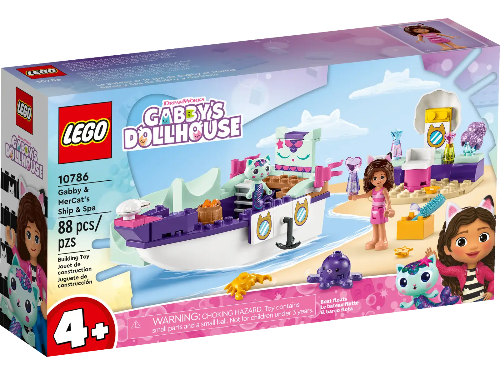 Timeless and classic LEGO toysLEGO® Gabby's Dollhouse Gabby & MerCat's Ship & Spa 10786 Timeless and classic LEGO toysLEGO® Gabby's Dollhouse Gabby & MerCat's Ship & Spa 10786