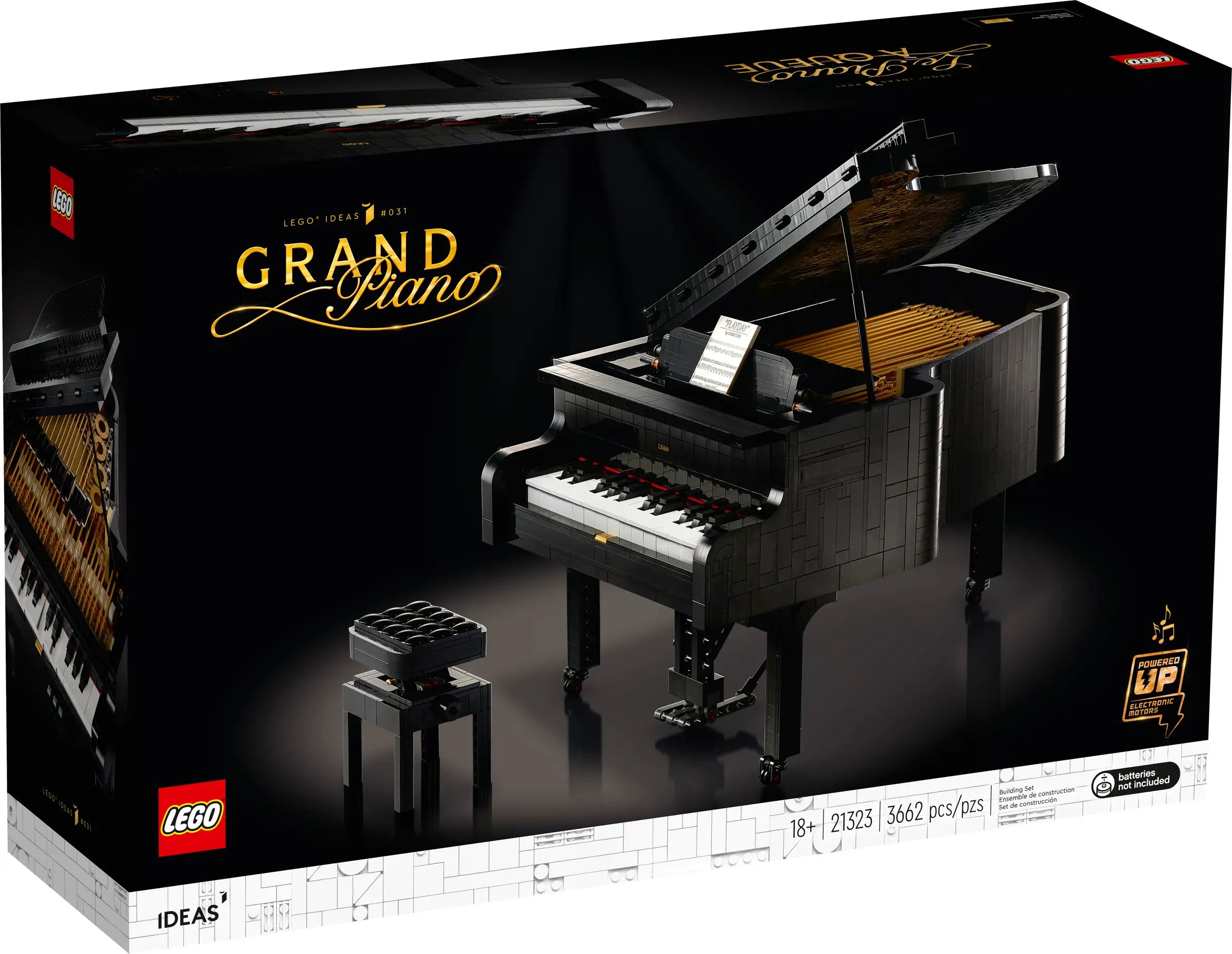 Family-friendly LEGO experiencesLEGO IDEAS 21323 Grand Piano, For Adults