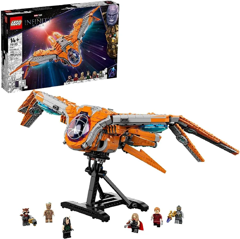 Promoting fine art skills LEGO modelsLEGO MARVEL 76193 Marvel The Guardians’ Ship Space Battleship Building Kit