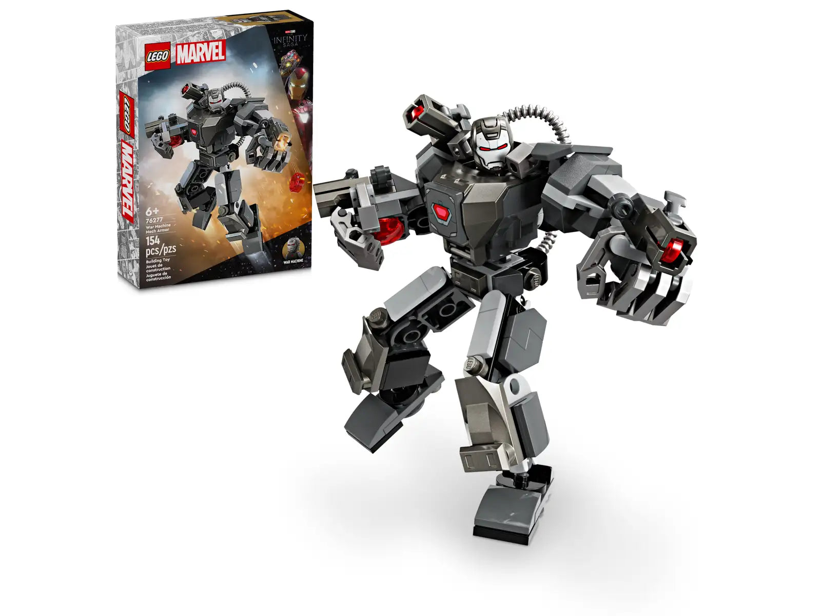 Fun-filled LEGO adventuresLEGO® Marvel War Machine Mech Armor 76277