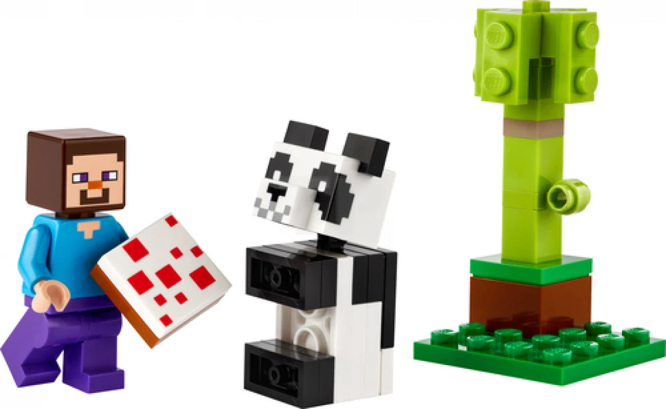 Seamlessly fitting LEGO connectionsLEGO® Minecraft™ Steve and Baby Panda 30672