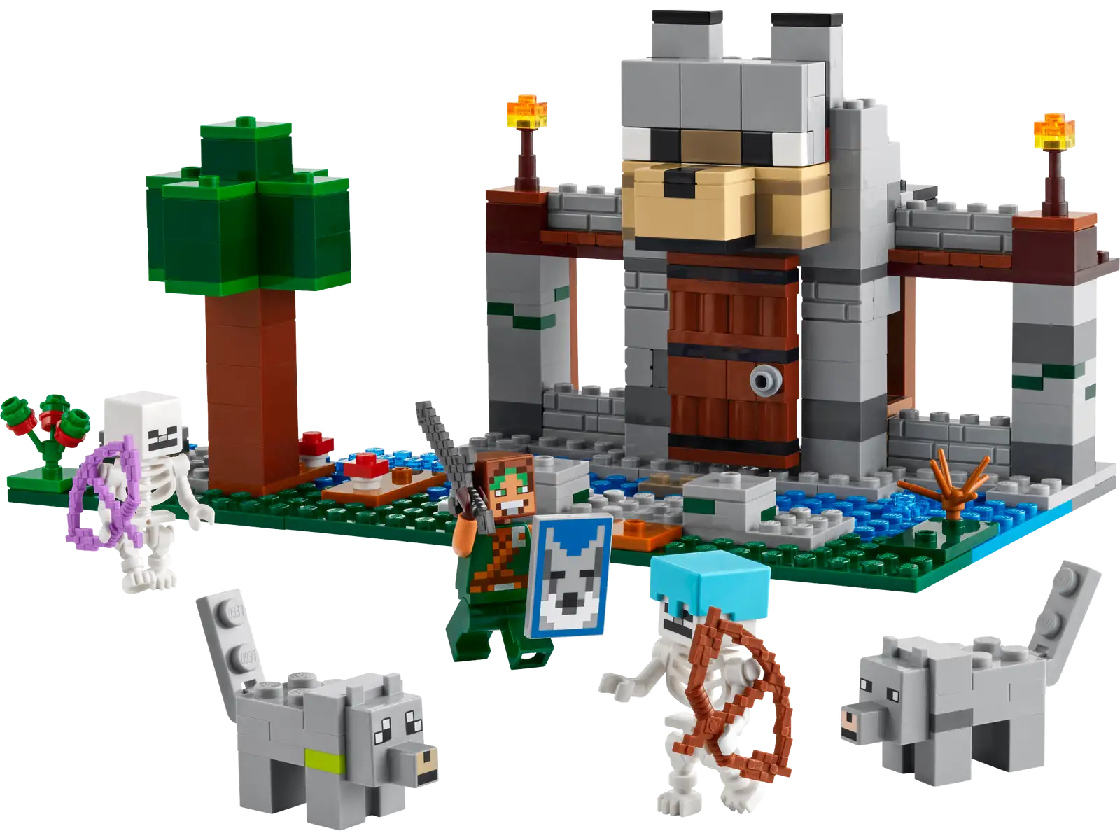 Promoting language development LEGOLEGO® Minecraft™ The Wolf Stronghold 21261