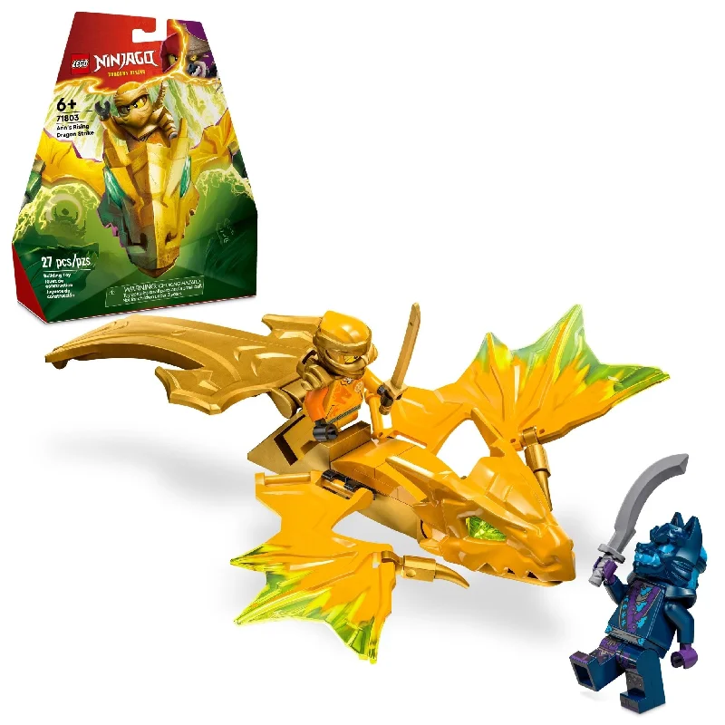 Stress-relieving LEGO buildingLEGO NINJAGO Arin’s Rising Dragon Strike Toy 71803