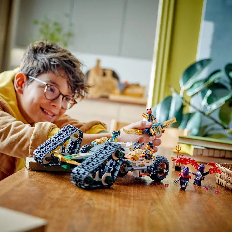 Iconic and recognizable LEGO charactersLEGO® NINJAGO® Ninja Team Combo Vehicle 71820 Iconic and recognizable LEGO charactersLEGO® NINJAGO® Ninja Team Combo Vehicle 71820