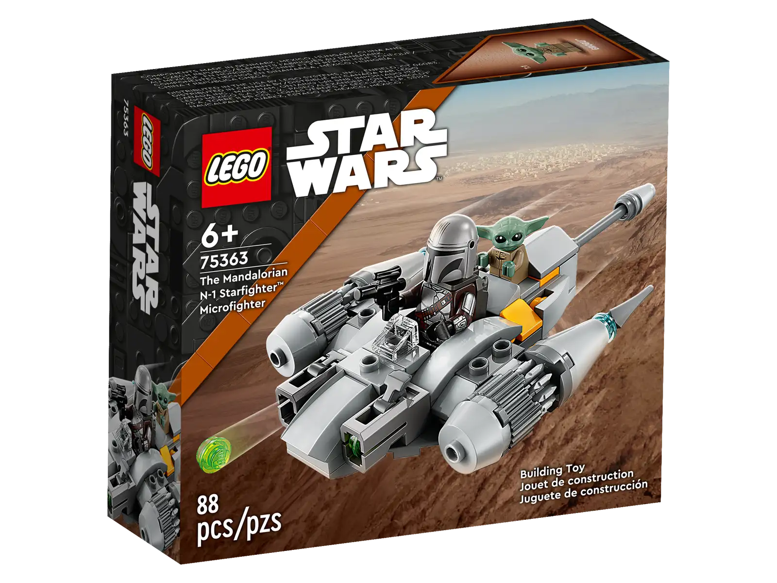 Beautifully crafted LEGO sculpturesLEGO® Star Wars The Mandalorian N-1 Starfighter™ Microfighter 76363 Beautifully crafted LEGO sculpturesLEGO® Star Wars The Mandalorian N-1 Starfighter™ Microfighter 76363