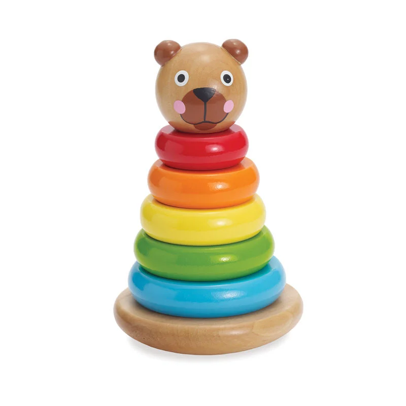 age-appropriate wooden toys                   Manhattan Toy Brilliant Bear Magnetic Stack-Up