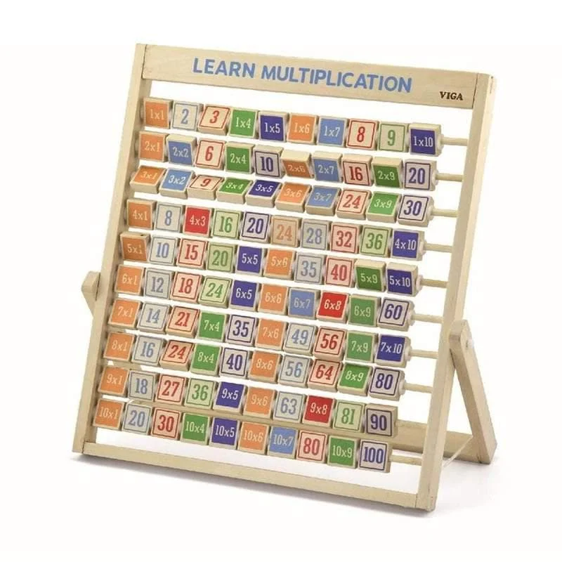 thoughtfully crafted and safe wooden toys                   Multiplication Frame