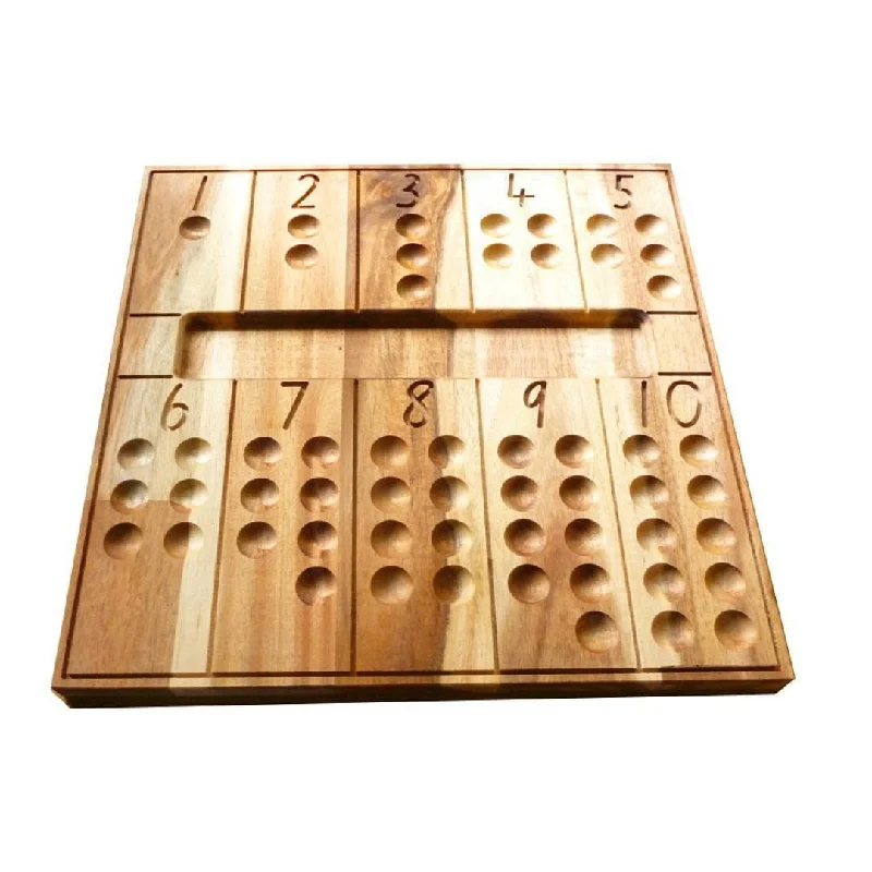 intricately designed wooden toys                 Natural Counting Board