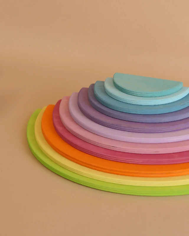 charming wooden toys                   Grimm's Pastel Semi Circle Set