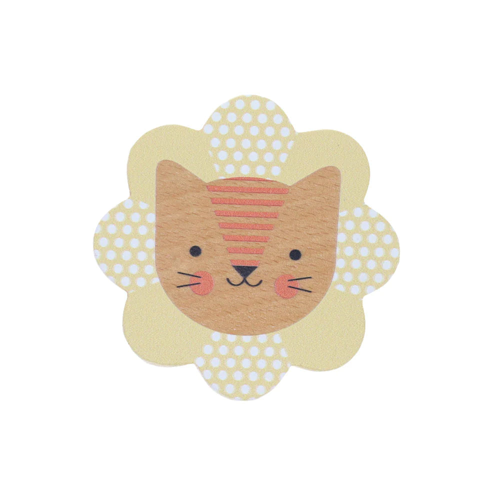 safe and child-appropriate wooden toys for different stages of development Petit Collage petit friends lion rattle safe and child-appropriate wooden toys for different stages of development Petit Collage petit friends lion rattle