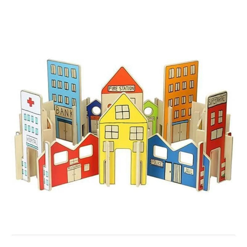 enchanting wooden toys that spark imagination                   The Happy Architect Town