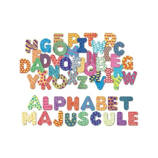 educational wooden toys                   Vilac alphabet uppercase magnets 56 pcs