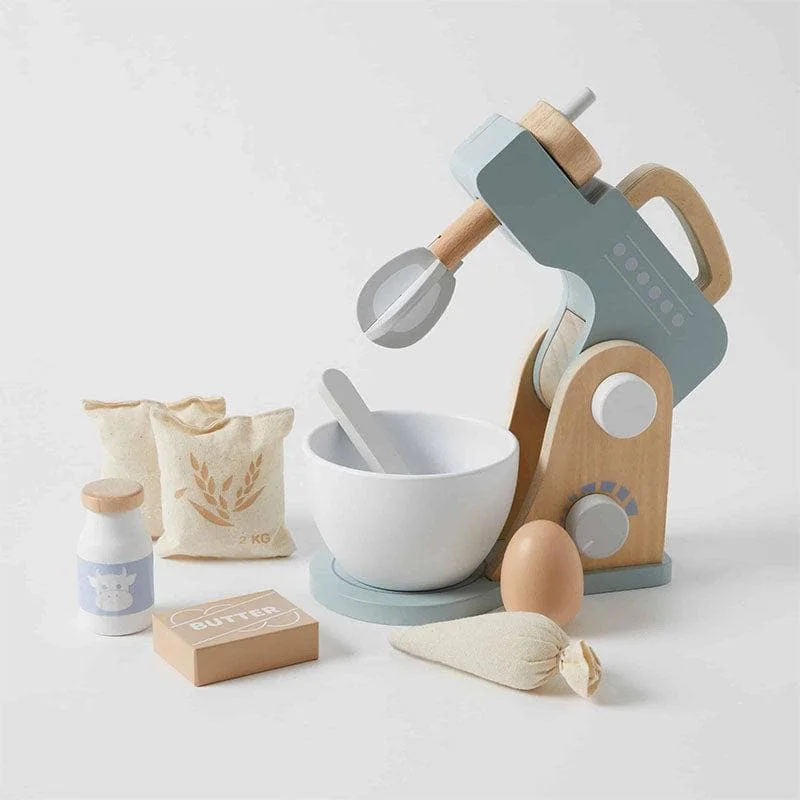 tactile wooden toys                   Wooden Mixer Set