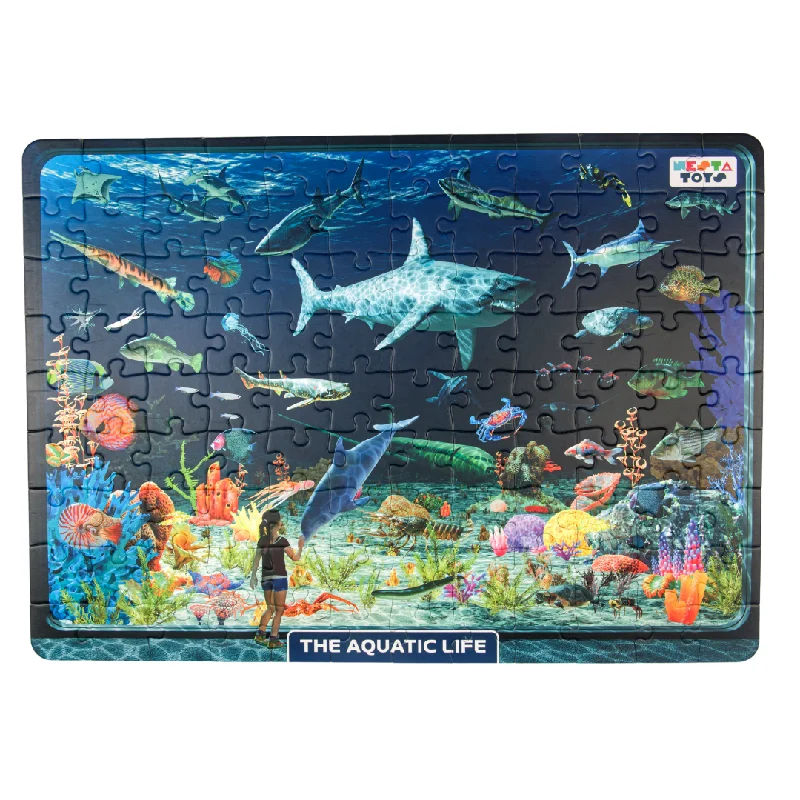 eco-friendly wooden toys made from sustainable materials Aquatic Life Jigsaw Puzzle (108 Jumbo Pieces) eco-friendly wooden toys made from sustainable materials Aquatic Life Jigsaw Puzzle (108 Jumbo Pieces)