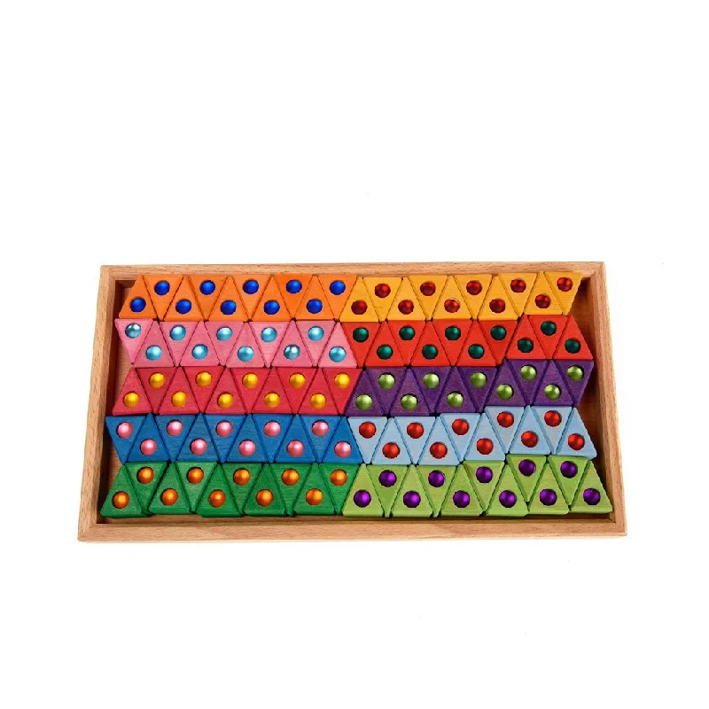 robust and durable wooden toys that are built to last Bauspiel coloured triangles 100 pcs robust and durable wooden toys that are built to last Bauspiel coloured triangles 100 pcs