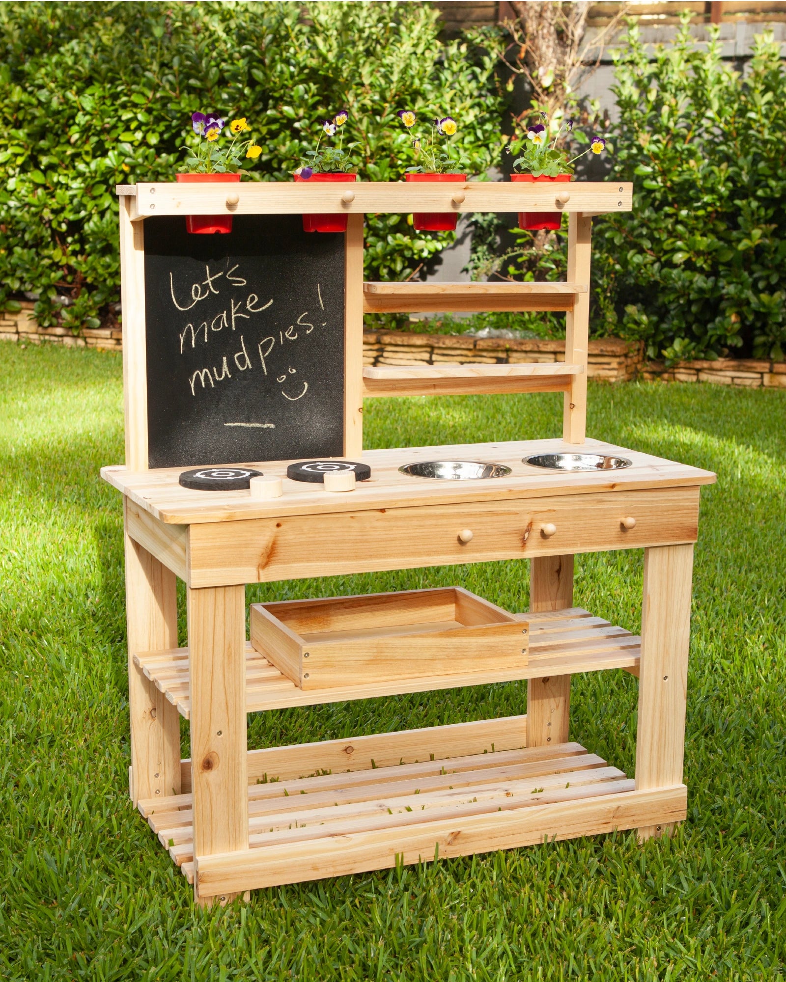 safe and durable wooden toys                   Bello Mud Kitchen