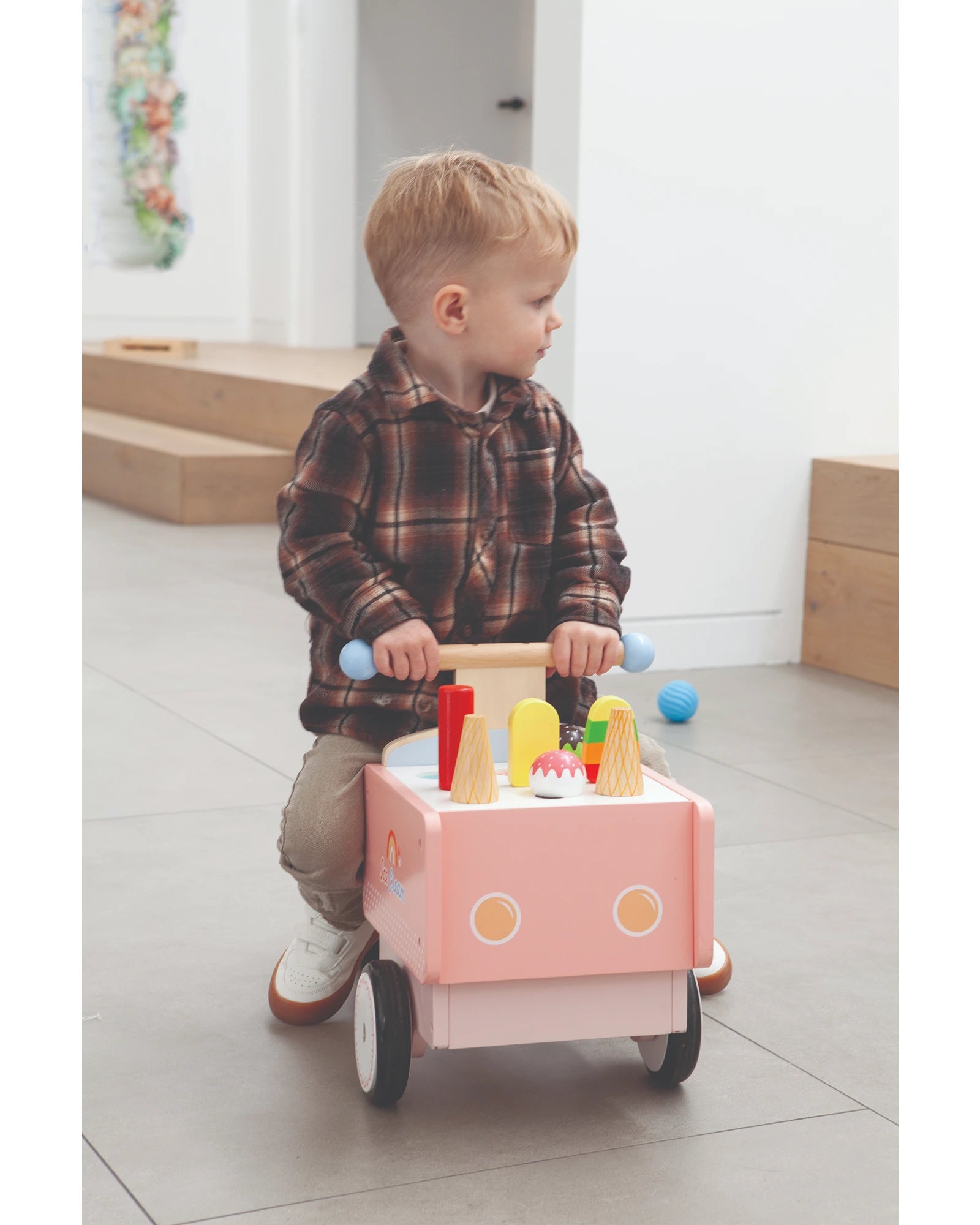 safe and appropriate wooden toys for young children Bello Scoops and Sprinkles Icecream Cart safe and appropriate wooden toys for young children Bello Scoops and Sprinkles Icecream Cart