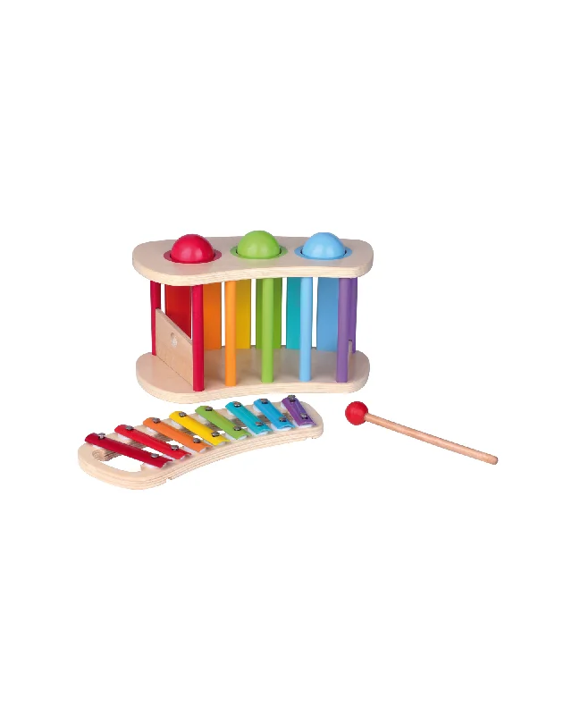 eco-conscious and sustainable wooden toys for children Bello Signature Xylophone Hammer Tap Bench eco-conscious and sustainable wooden toys for children Bello Signature Xylophone Hammer Tap Bench