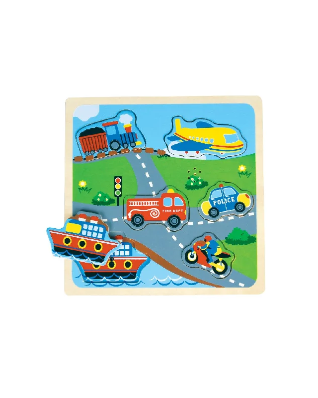 robust and child-safe wooden toys for all ages                   Bello Sound Puzzle On The Move