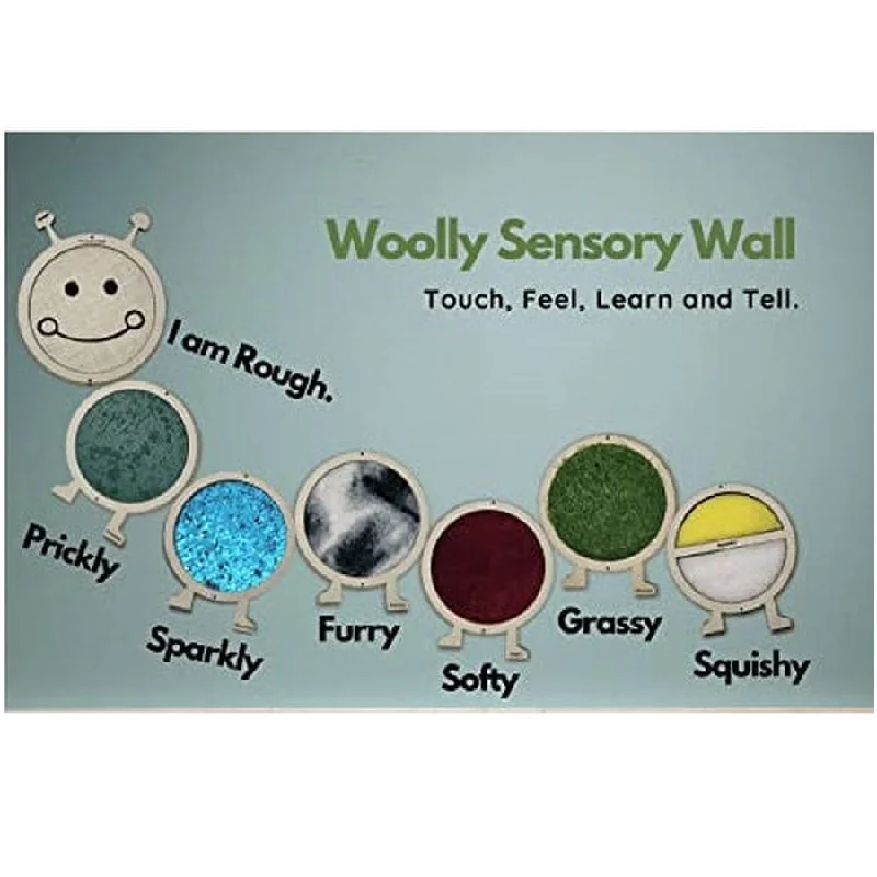 eco-conscious and sustainable wooden toys for children Caterpillar Woolly Sensory Wall eco-conscious and sustainable wooden toys for children Caterpillar Woolly Sensory Wall