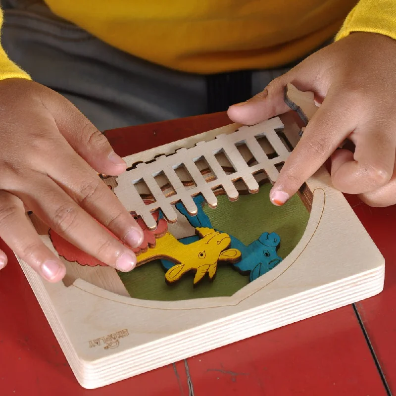 sustainably sourced wooden toys                   Farm Animals - Wooden Puzzle