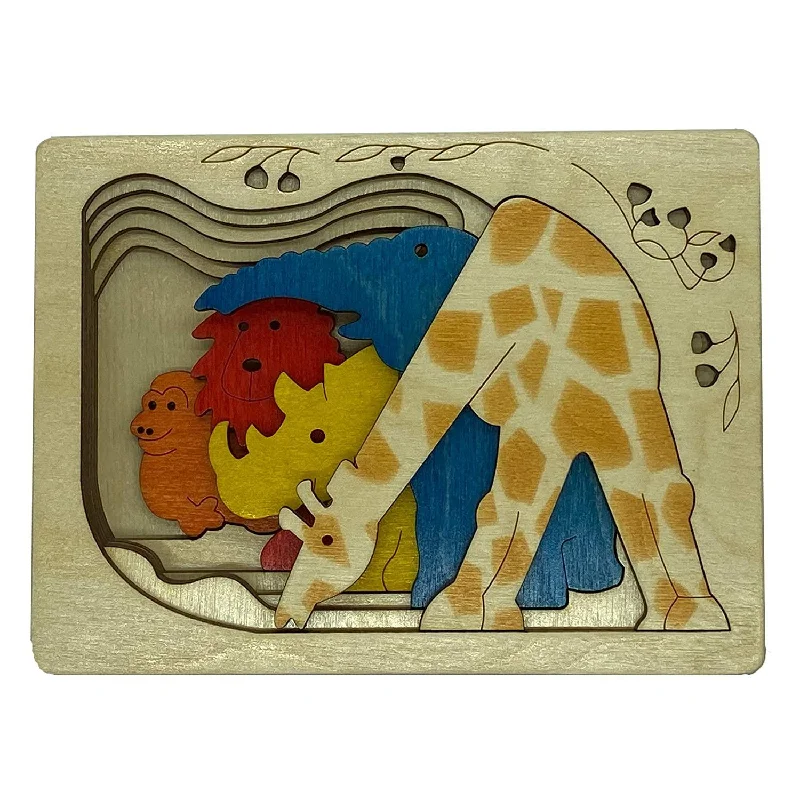 engaging wooden toys                   Grassland Puzzles