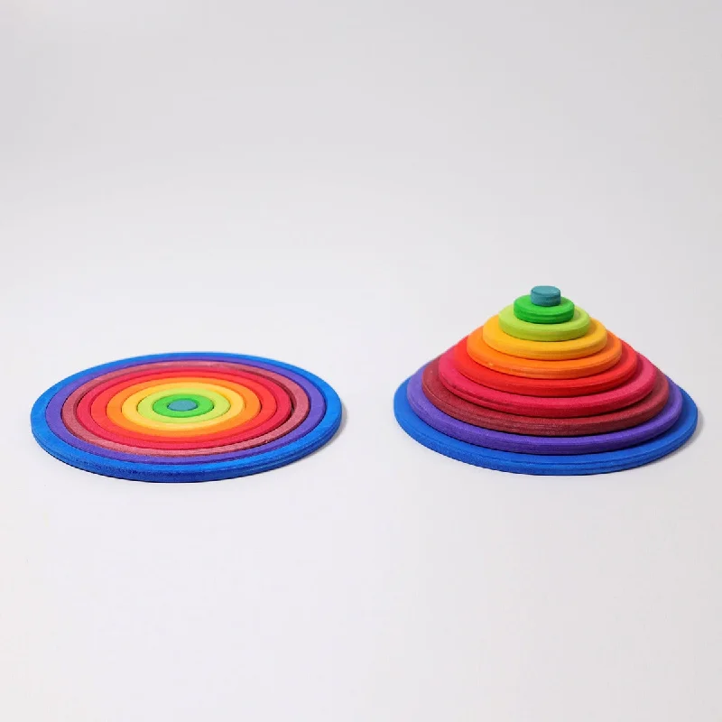 eco-friendly and sustainably made wooden toys Grimm's concentric circles and rings 20 pcs eco-friendly and sustainably made wooden toys Grimm's concentric circles and rings 20 pcs