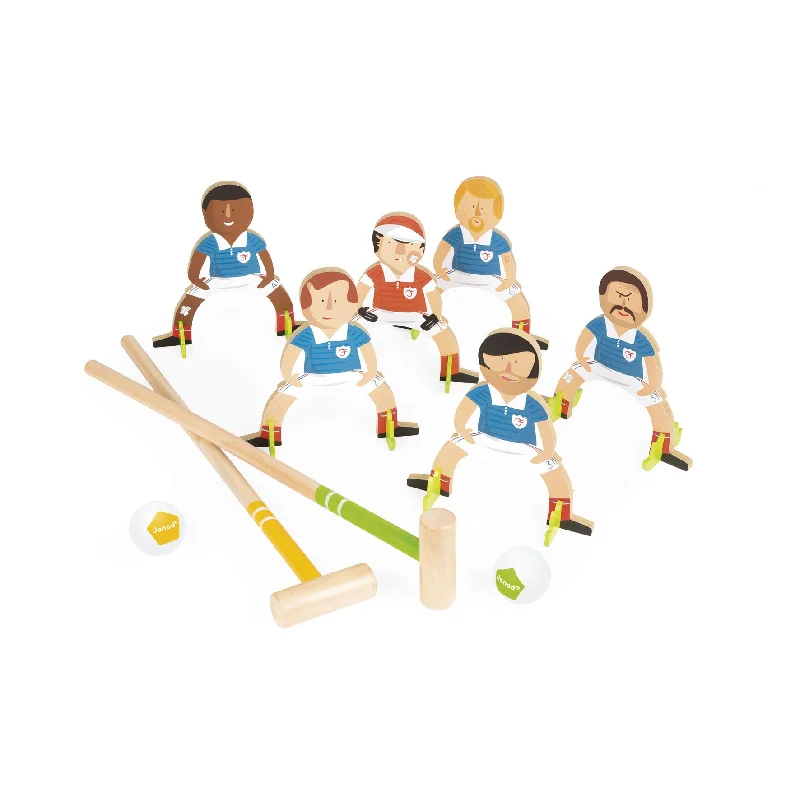 thoughtfully crafted and safe wooden toys                   Janod Champions Croquet