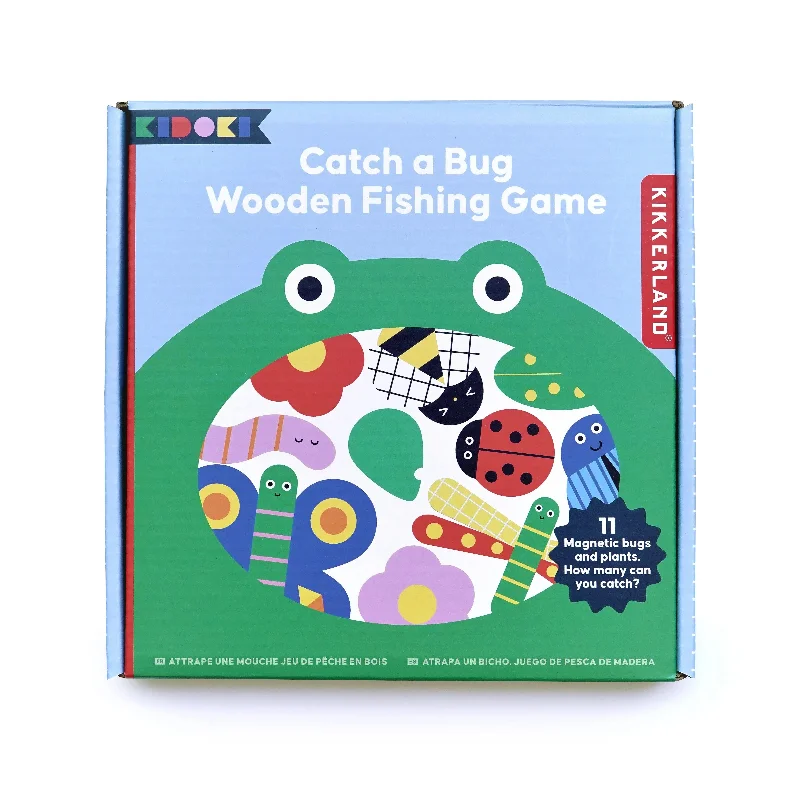 historically inspired wooden toys that teach history Kikkerland catch a bug wooden fishing game historically inspired wooden toys that teach history Kikkerland catch a bug wooden fishing game
