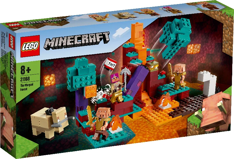Promoting fine art skills LEGO modelsLEGO 21168 Minecraft The Warped Forest
