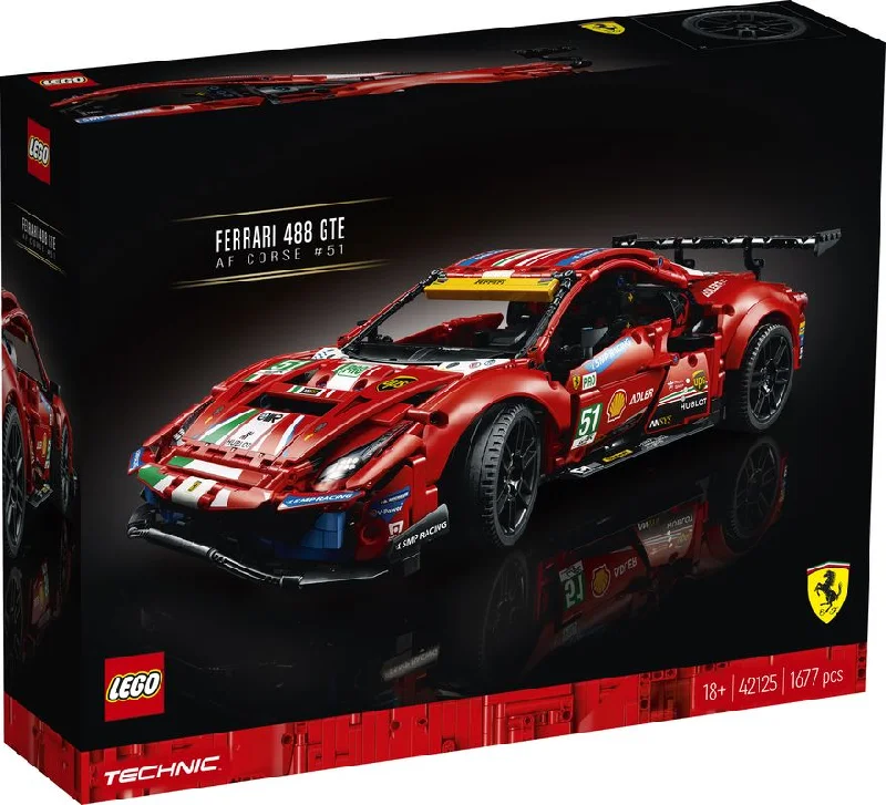 Time-honored LEGO traditionsLEGO 42125 Technic Ferrari 488 GTe Af Corse 51