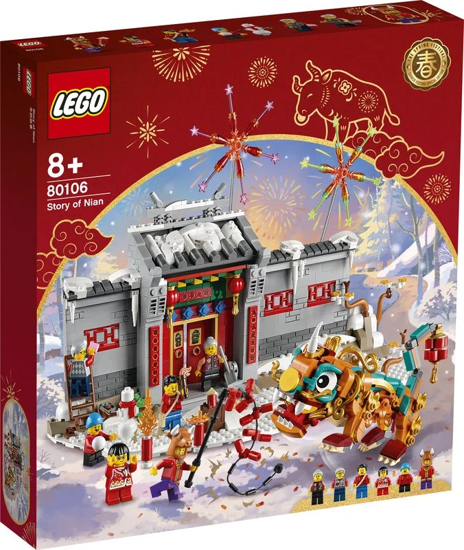 Inspiring architectural interest LEGOLEGO 80106 Chinese Festival Story Of Nian