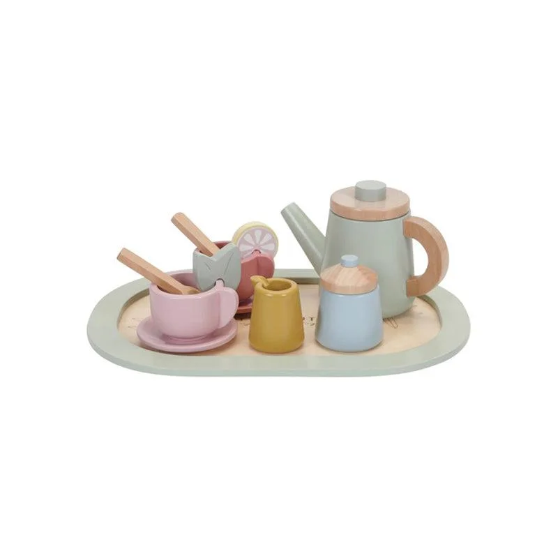 timeless wooden toys                   Little Dutch Wooden Tea Service Set - Multi