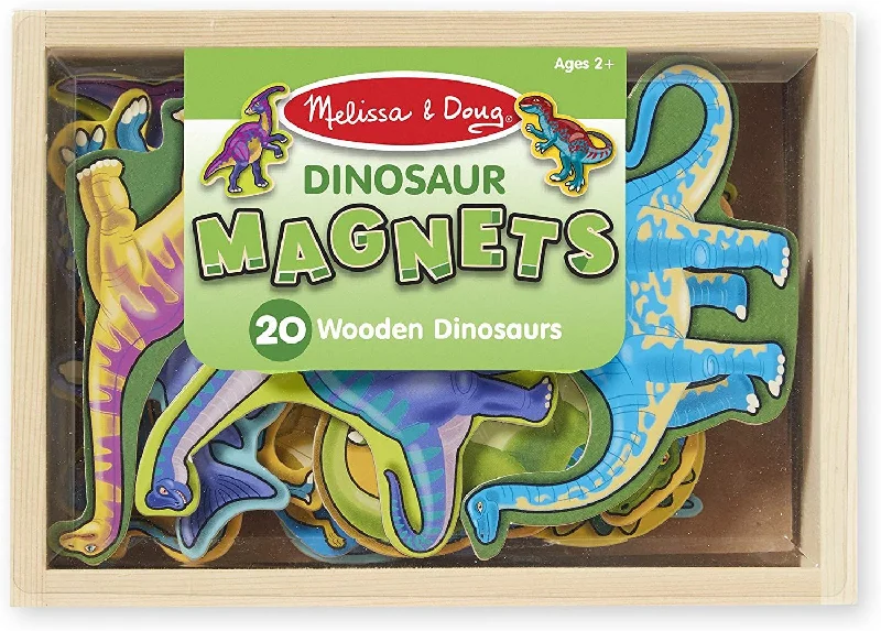 detailed and intricate wooden toys                   Melissa & Doug Dinosaur Magnets