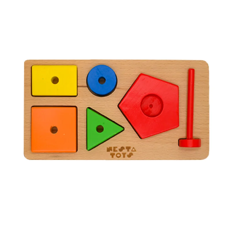 timeless wooden toys                   Montessori Stacker | Shape Sorter