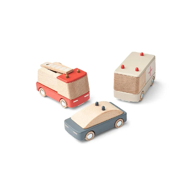 sturdy construction wooden toys Outlet - Liewood Village Emergency - 3 Pack - Whale Blue Multi Mix sturdy construction wooden toys Outlet - Liewood Village Emergency - 3 Pack - Whale Blue Multi Mix